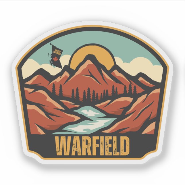 Warfield, British Columbia Klistermärken (Framsida)