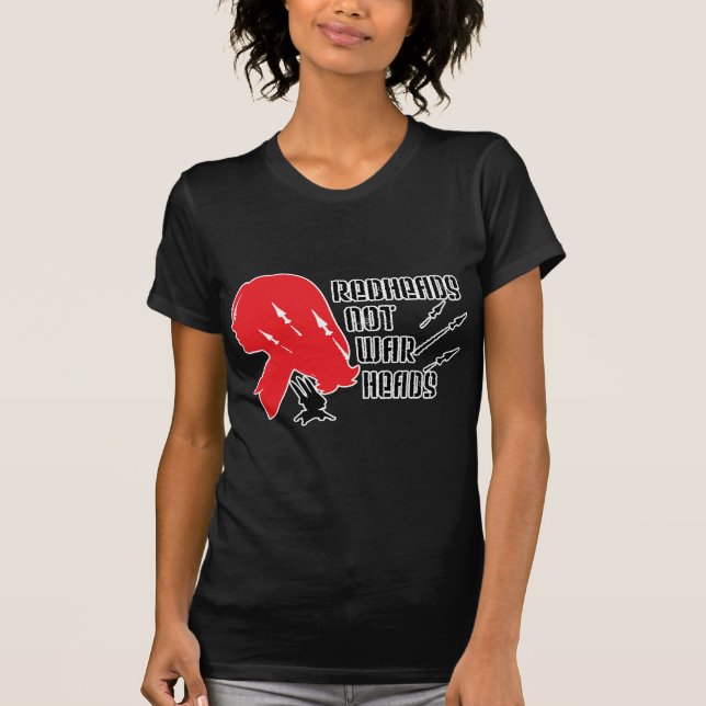 Warheads för rödhårig inte tee shirt (Framsida)
