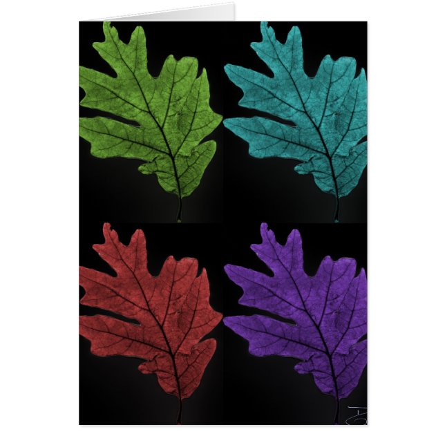 warholesquelöv hälsningskort (Framsidan)