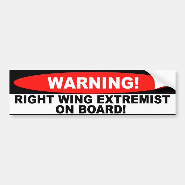 Waring right wingextremisten ombord bildekal (Framsidan)