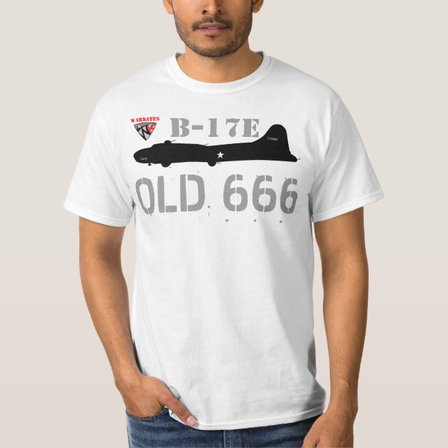 Warkites B-17 Old666 T-shirt (Framsida)