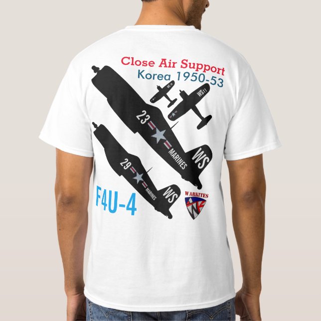 Warkites F4u-4 Corsair Korea T Shirt (Baksida)