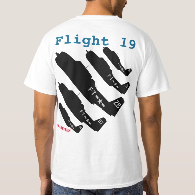 Warkites "flyg 19" TBF-hämnare T Shirt (Baksida)