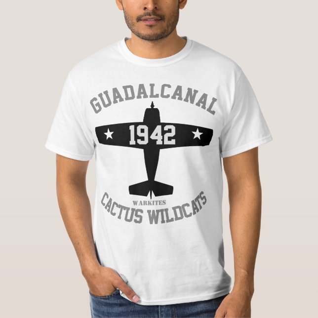 Warkites Guadalcanal F4F Tee Shirt (Framsida)