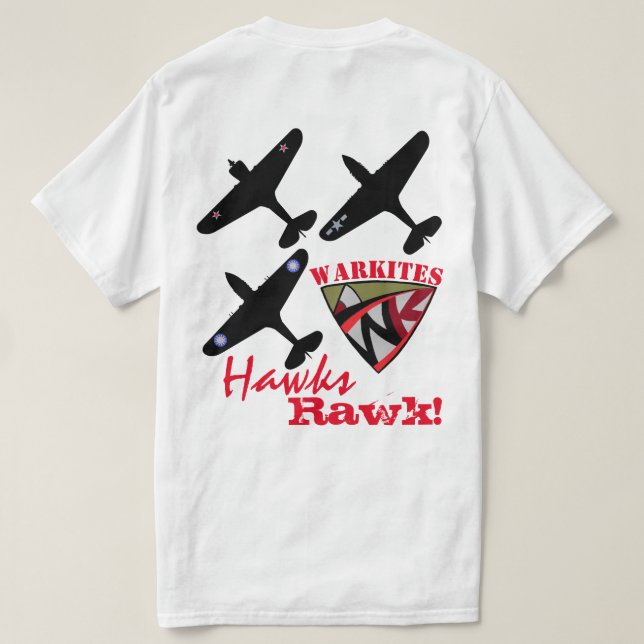 Warkites Hawks Rawk! T-Shirt (Design baksida)