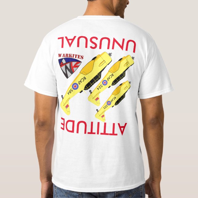 Warkites ovanlig inställning T-6, Harvard T-shirt (Baksida)