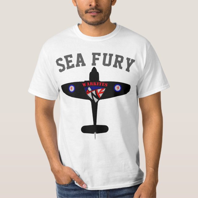 Warkites Sea Fury Australien Tee Shirt (Framsida)