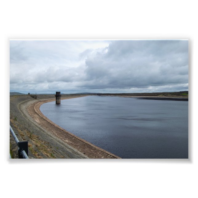 Warland Reservoir: Lugna hedvatten Fototryck (Framsidan)