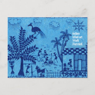 Warli Farming Vykort