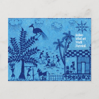 Warli Farming Vykort