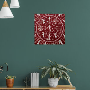 Warli Tribal Art Poster