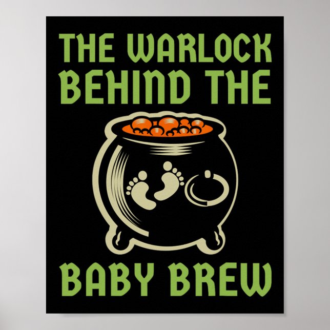 Warlock bakom The By Halloween Costume Poster (Framsidan)