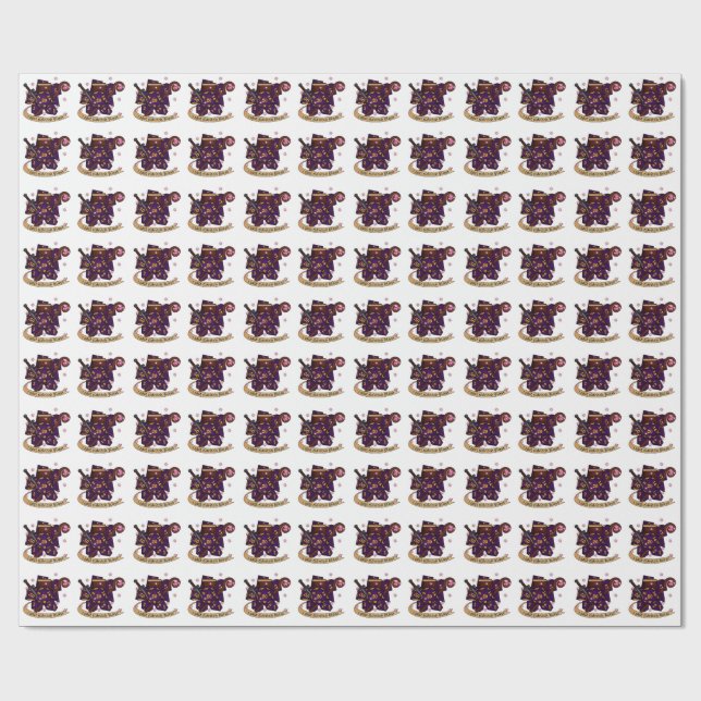 Warlock Dice Design Presentpapper (Platt)
