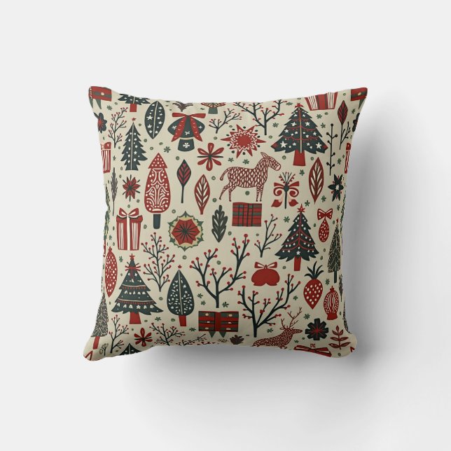Warm and sentimental Christmas cushion Kudde (Baksida)