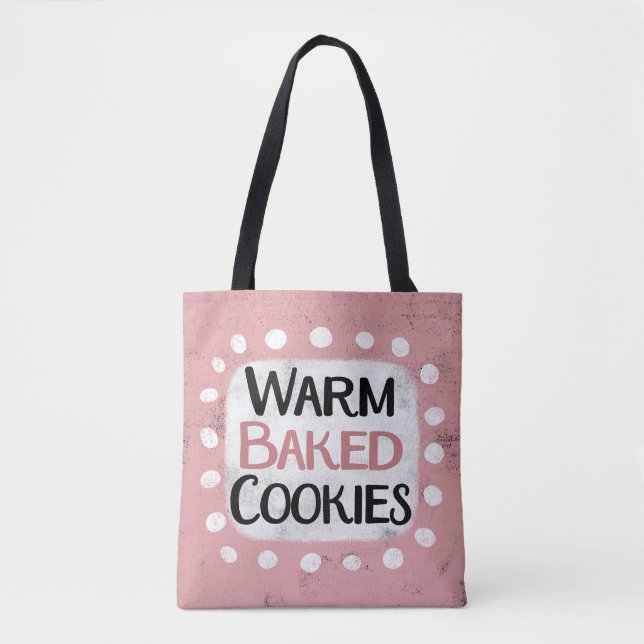 Warm Baked Cookies Tote Bag Tygkasse (Framsida)