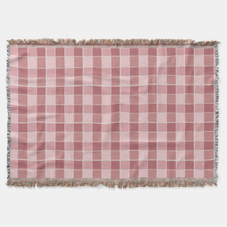 Warm Blush Checkerboard Pattern Soft Pink & Terrac Filt