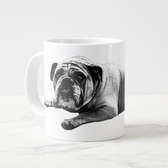 Warm Bulldog Morgon Jumbo Mugg (Framsida vänster)