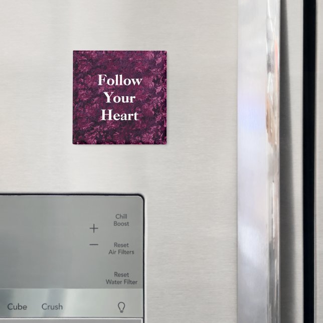 Warm Burgundy Blommigt Magnet (In Situ (Fridge))