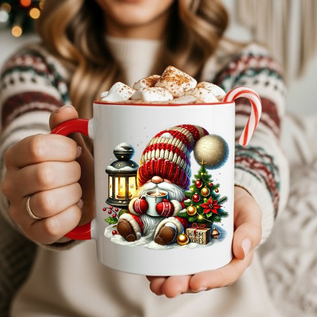 Warm Christmas Gnome Coffee Mug Mugg (Warm Gnome Coffee Mug)