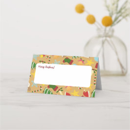 Warm Christmas Place Cards - Dinner Table Decor Placeringskort