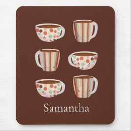 Warm Circle Pattern On Cups Of Coffee Musmatta