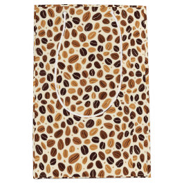 Warm Coffee Bean Roast Tones Seamless Pattern