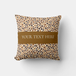 Warm Coffee Bean Roast Tones Seamless Pattern Kudde