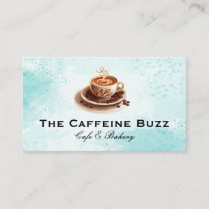 Warm Coffee Beverage i Kopp Visitkort