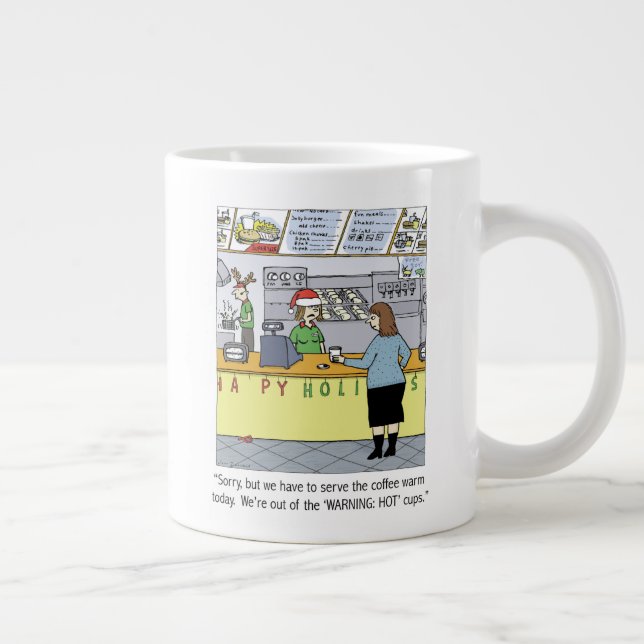 Warm Coffee Helgdag - Tecknad vid den berömda jule Jumbo Mugg (Höger)