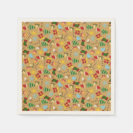 Warm Cozy Traditional Christmas Paper Napkins Pappersservett