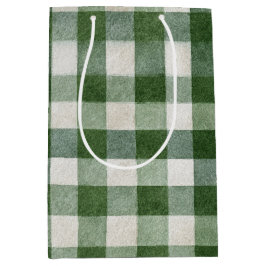 Warm Cream Green Plaid Stripes Christmas