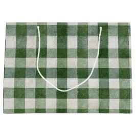 Warm Cream Green Plaid Stripes Christmas