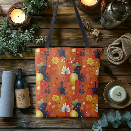 Warm Desert Bloom Hälsa Tote Bag Tygkasse