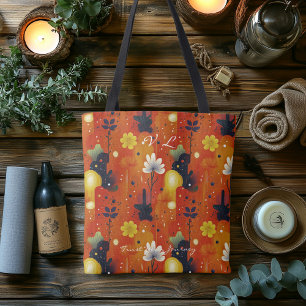 Warm Desert Bloom Hälsa Tote Bag Tygkasse