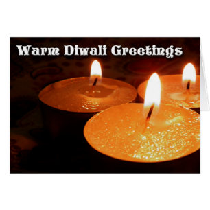 Warm Diwali Hälsning Hälsningskort