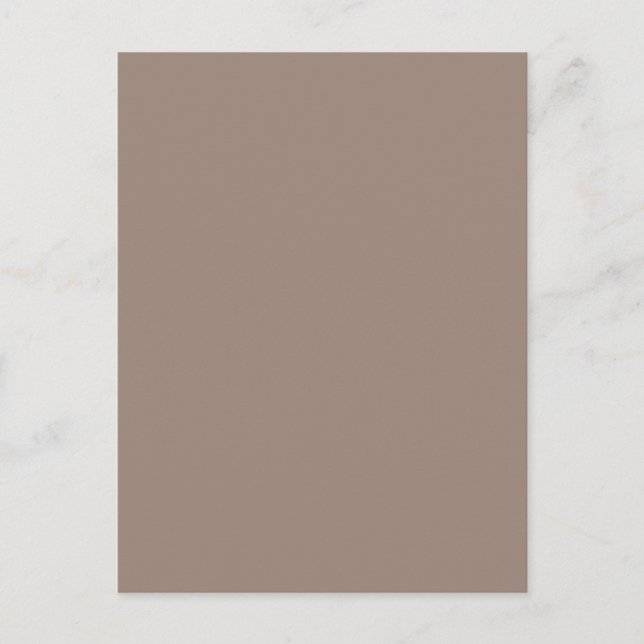 Warm Dusty Ro - Bröllop design Helg Vykort (Framsida)