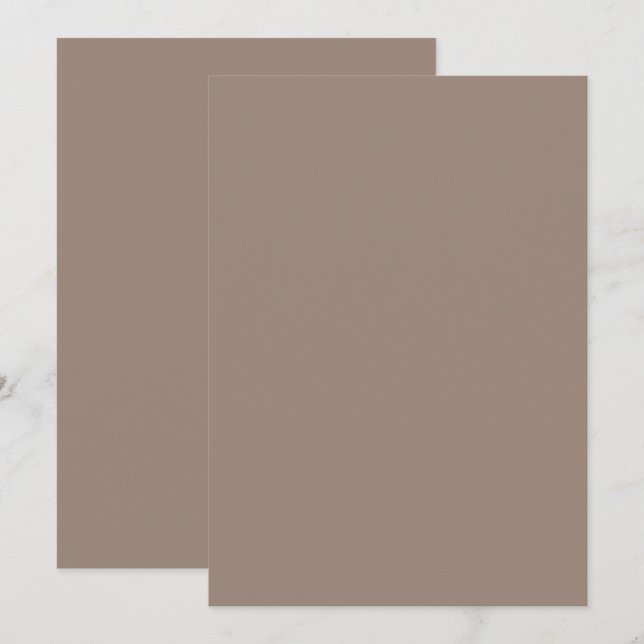 Warm Dusty Ro - Bröllop design Inbjudningar (Fram/baksida)
