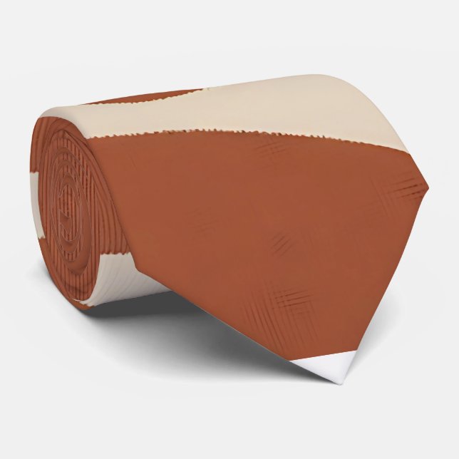 Warm Earth Tone Boho Neck Tie Slips (Rullad)