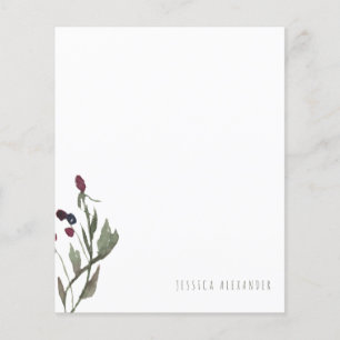 Warm Fall Foliage & Berry Personlig Stationery