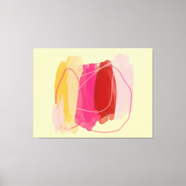 Warm färg shade Stretched Kanvastryck (Framsida)