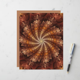 Warm Färg, Trippy Modern Fractal Art Mönster