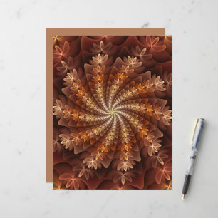 Warm Färg, Trippy Modern Fractal Art Mönster