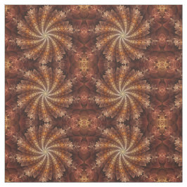 Warm Färg, Trippy Modern Fractal Art Mönster Tyg