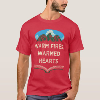 Warm Fires Warmed Hearts Camping Couples Camper Lo T Shirt