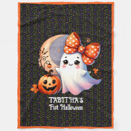 Warm First Halloween Lägg till Namn Baby Fleecefilt