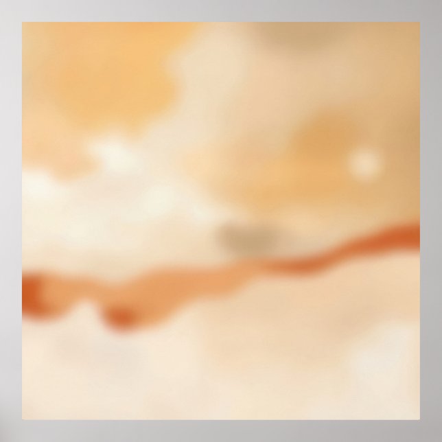 Warm Flow Abstract Poster (Framsidan)