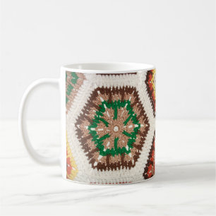 Warm Granny Square Stil Blanket Mugg