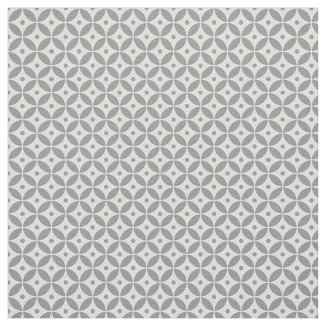 Warm Grått Geometric Mönster Hamptons Stil Tyg (Provkarta)