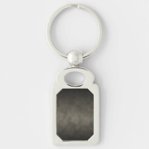 Warm Grått Goth Ombre Background Art Rektangulärt Silverfärgad Nyckelring
