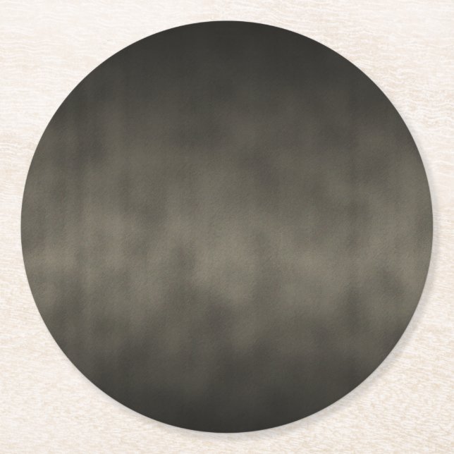 Warm Grått Goth Ombre Background Art Underlägg Papper Rund (Framsidan)